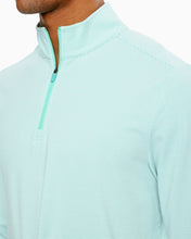 Load image into Gallery viewer, M&#39;s Cruiser Heather Micro Striped Performance 1/4 Zip Pullover
