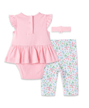 Load image into Gallery viewer, 3PC Bunny Bodysuit, Pants &amp; Headband
