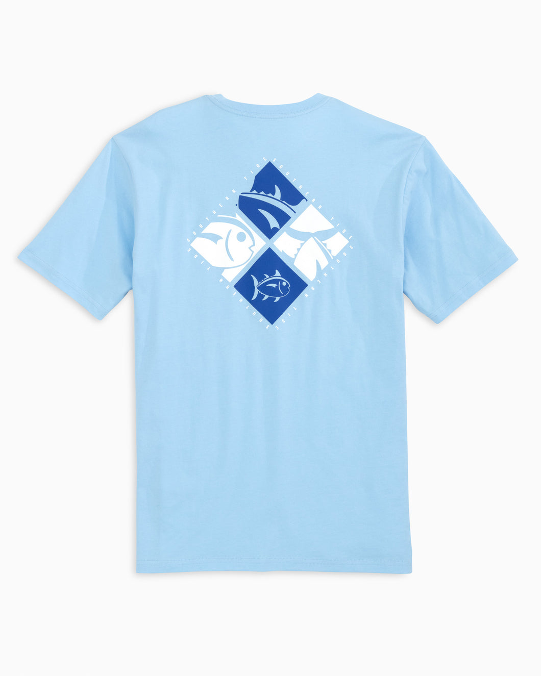 Men's Diamond Skipjack T-Shirt - Sky Blue