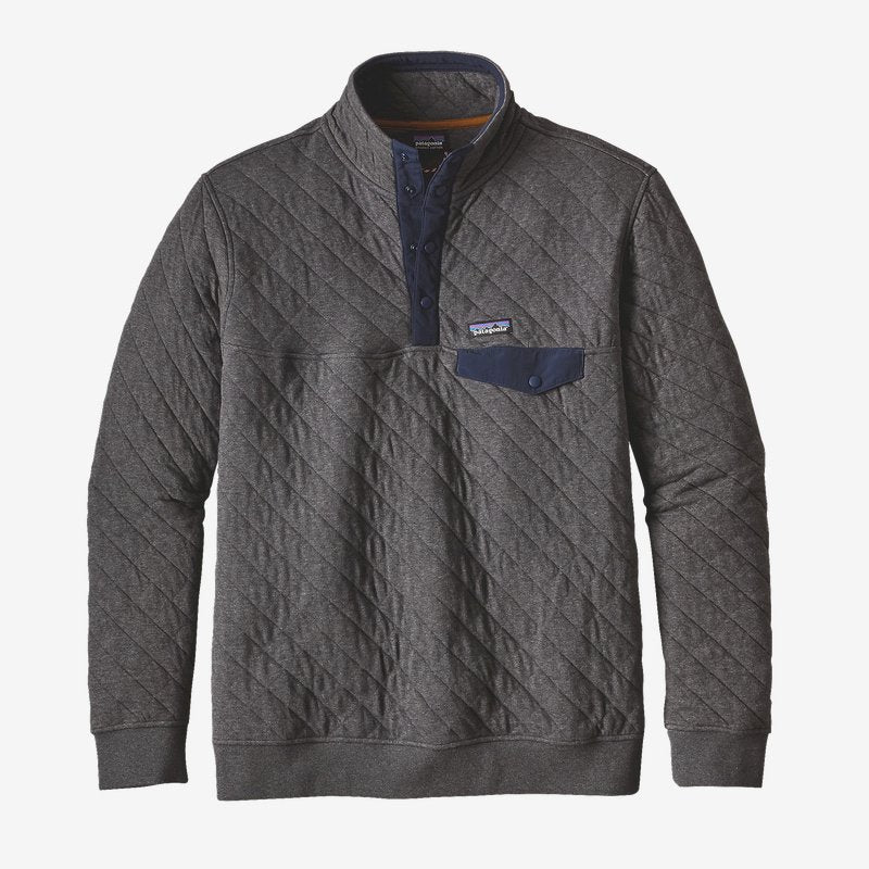 M Organic Cotton Quilt Snap Pullover