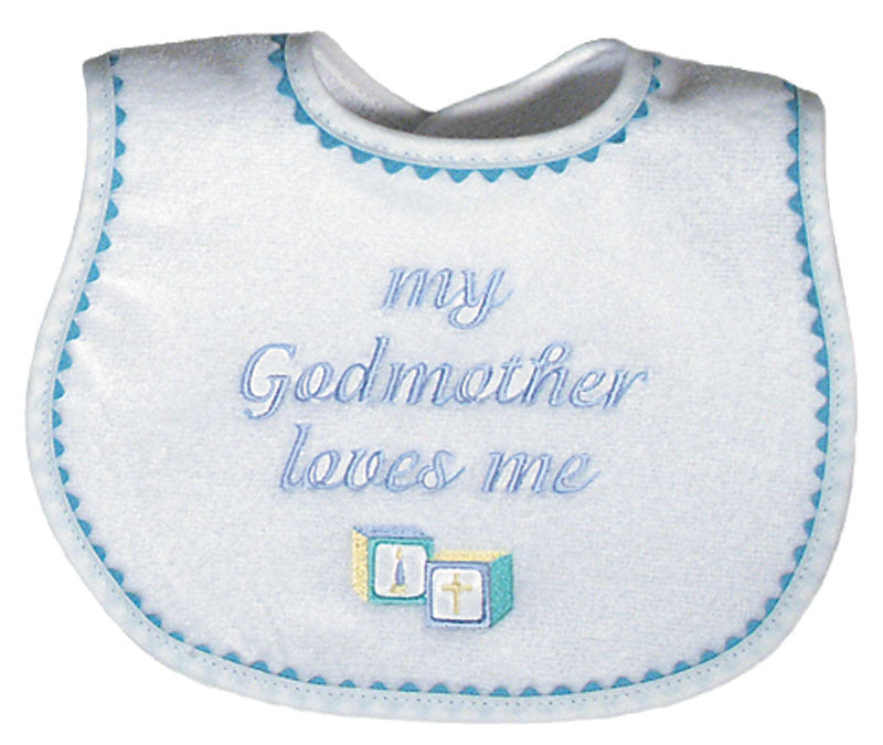 My Godmother Loves Me Bib