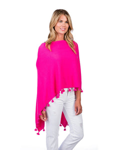 Cotton Cashmere Wrap with Tassels