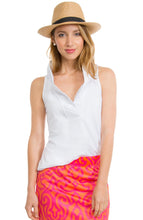 Load image into Gallery viewer, Jersey Sleeveless Ruffneck Top

