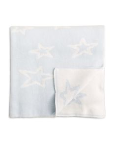 Blue & White Star Knit Blankets