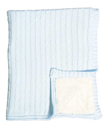 Cable Knit Sherpa Blankets